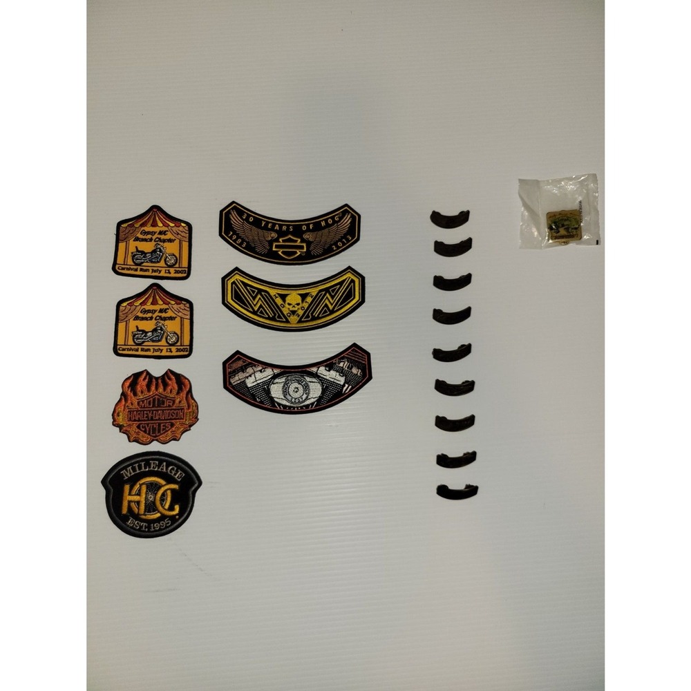 Miscellaneous lot of Harley Davidson‎ Patches Pins